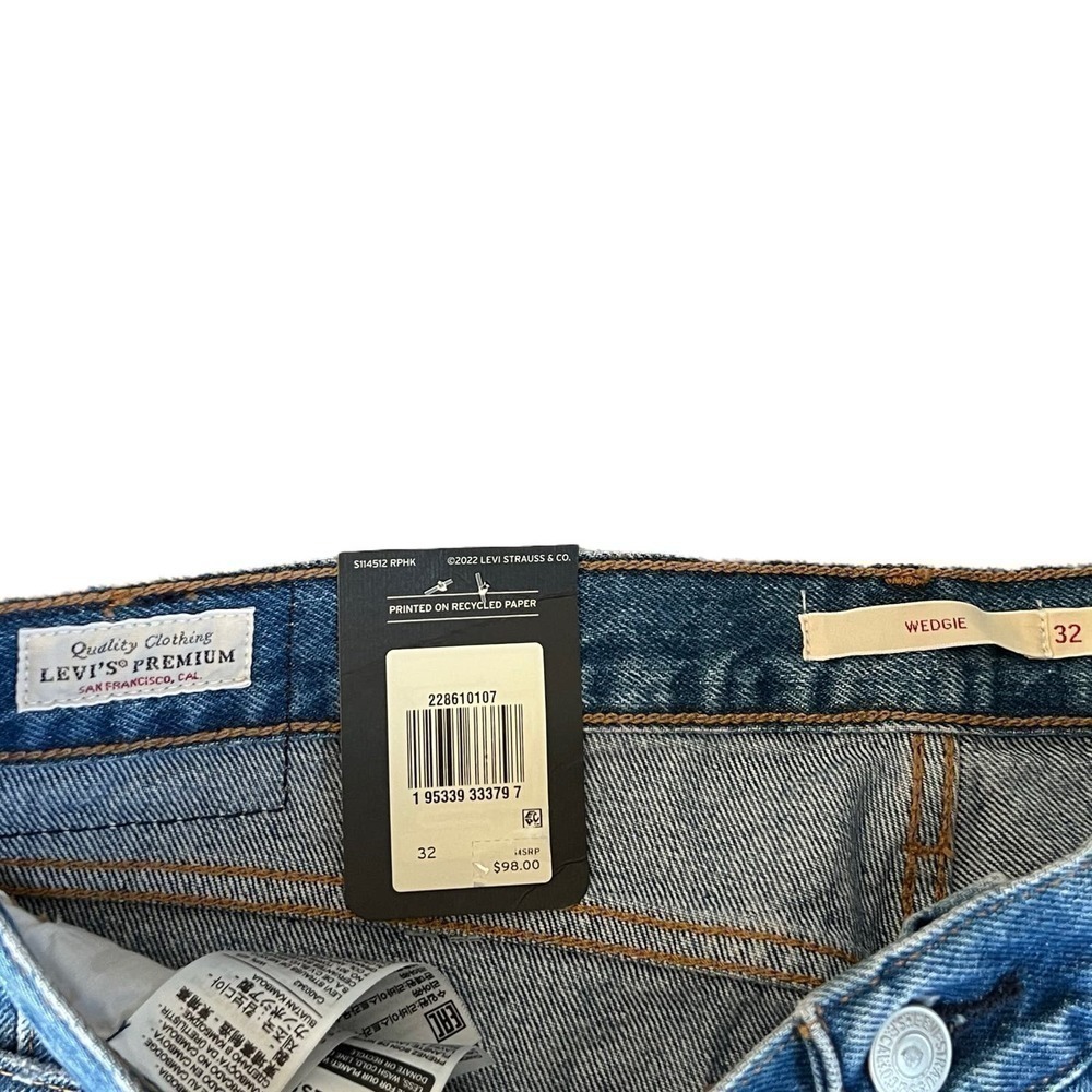 New Women’s Levi’s Premium Wedgie Icon Fit Ankle Jeans Size 32 - Picture 6 of 9